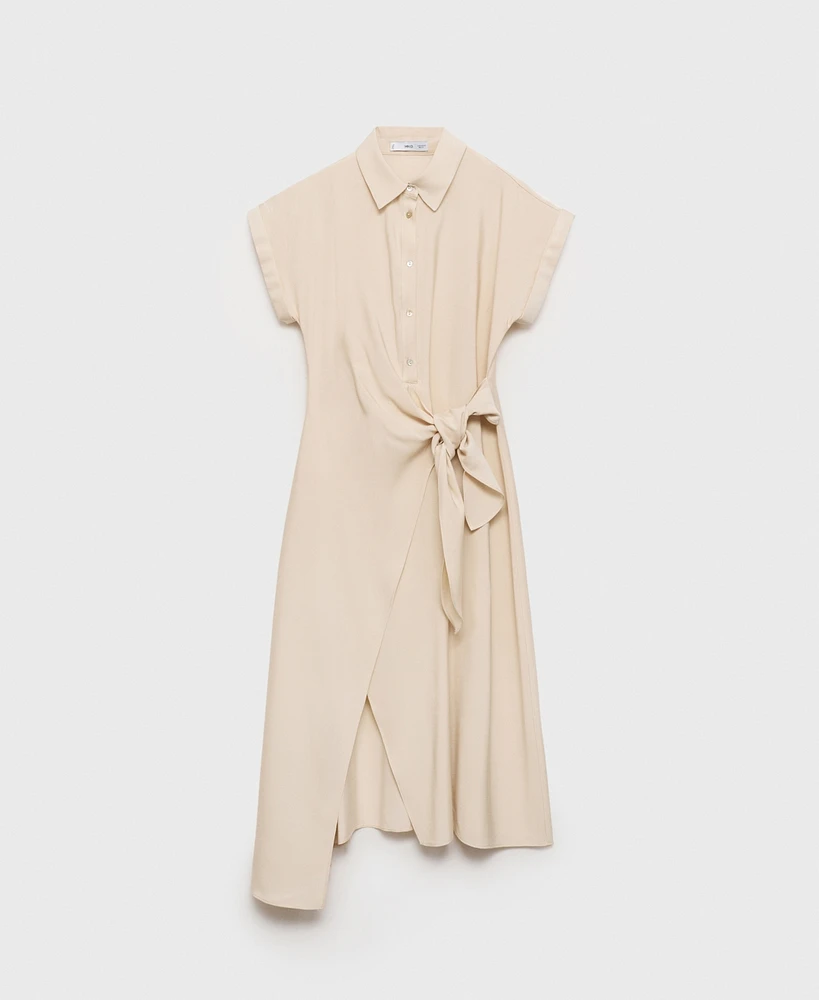 Mango Women's Wrap Shirt Dress