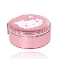 Hello Kitty Round Zip Around Jewelry Travel Storage