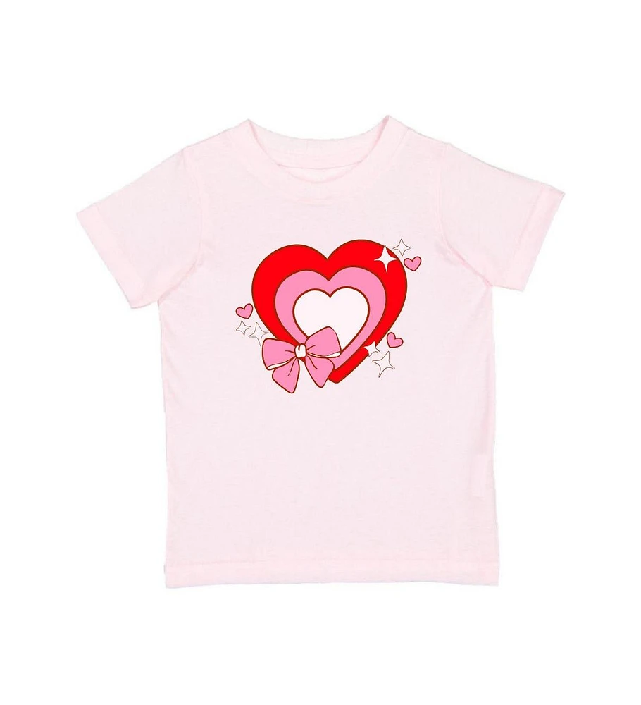 Sweet Wink Baby Girls Bow Love Valentine's Day Short Sleeve T-Shirt