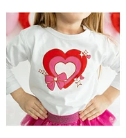 Sweet Wink Baby Girls Bow Love Valentine's Day Long Sleeve Shirt