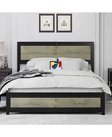 gaomon Full Size Bed Frame with Headboard