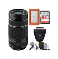 Fujifilm Xf 70-300mm f/4-5.6 R Ois Wr Lens w/ 1TB Hard Drive & Accessory Bundle