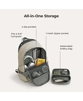 Soar 25L 180° Open Clamshell Travel Backpack Set Grey