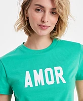 On 34th Women's Amor Short-Sleeve Crewneck Tee, Exclusively at Macy's