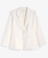 On 34th Women's Pinstripe Boyfriend Blazer, Exclusively at Macy's