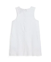 Polo Ralph Lauren Toddler and Little Girls Eyelet-Embroidered Cotton Dress