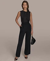 Donna Karan New York Women's Pleated Wide-Leg Pants