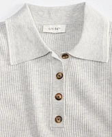 On 34th Women's Ribbed Tipped Polo Sweater, Exclusively at Macy's