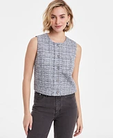 On 34th Women's Metallic Tweed Vest Top, Exclusively at Macy's