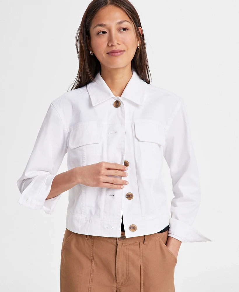 On 34th Women's Relaxed Utility Jacket, Exclusively at Macy's