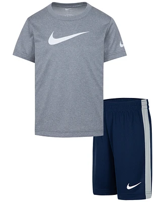 Nike Toddler Boys Dri-fit Swoosh T-Shirt & Shorts Set