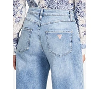 Guess Women's Bellflower Cropped Wide-Leg Jeans