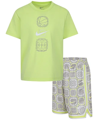 Nike Toddler Boys Dri-fit Dna T-Shirt & Shorts Set