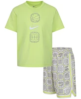 Nike Toddler Boys Dri-fit Dna T-Shirt & Shorts Set