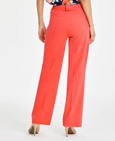 Tahari Asl Women's High-Rise Straight-Leg Pants