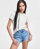 Levi's Women's Margot Cotton Embroidered-Trim T-Shirt