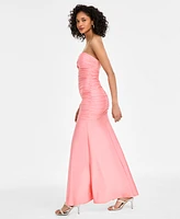 Juniors' Sweetheart Strapless Cutout Gown, Created for Macy's