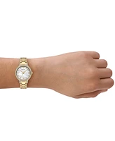 Emporio Armani Women's Gold-Tone Stainless Steel Bracelet Watch 32mm