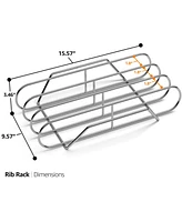 Sorbus Non-Stick Rib Rack Xl - Holds 3 Full Rib Racks for Grilling & Barbecuing