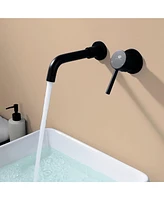 Boyel Living Wall Mount Bathroom Sink Faucet Single Handle