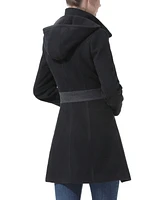 kimi + kai Women's Miller Wool Blend Hooded Walker Coat