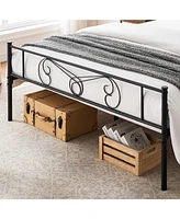 gaomon Queen Size Metal Platform Bed Frame with Headboard and Footboard