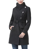 kimi + kai Women's Andie Wool Blend Hooded Coat