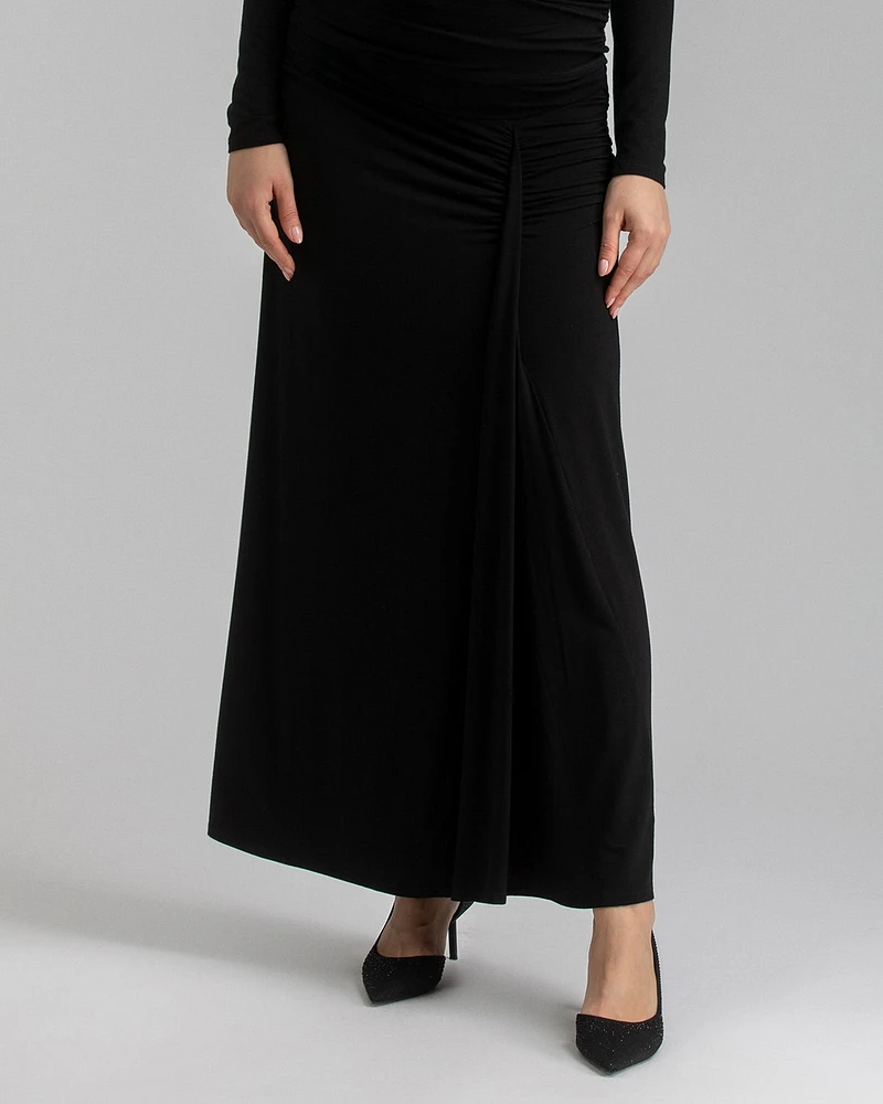 Pietro Brunelli Maternity Ruched Bamboo Jersey Stretch Olympia Skirt