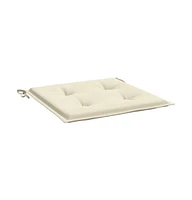 Garden Chair Cushions 6 pcs Cream 15.7"x15.7"x1.6" Oxford Fabric