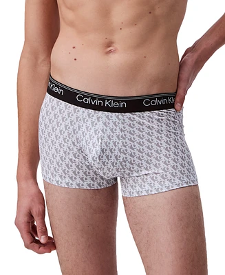 Calvin Klein Men's 3-Pack Microfiber Stretch Low-Rise Trunk Underwear