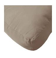 vidaXL Pallet Cushion Taupe 19.7"x19.7"x4.7" Fabric