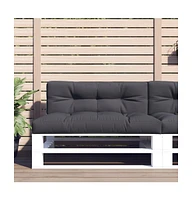 Pallet Cushion Anthracite 47.2"x15.7"x4.7" Fabric