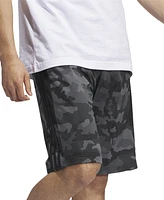 adidas Men's Essentials Regular-Fit 3-Stripes Camouflage 10" Tricot Track Shorts