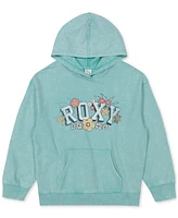 Roxy Big Girls Floral Logo Graphic Oversized Hoodie