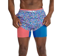 Chubbies Men's Sea-Life Graphic Lined 5.5" Swim Trunks