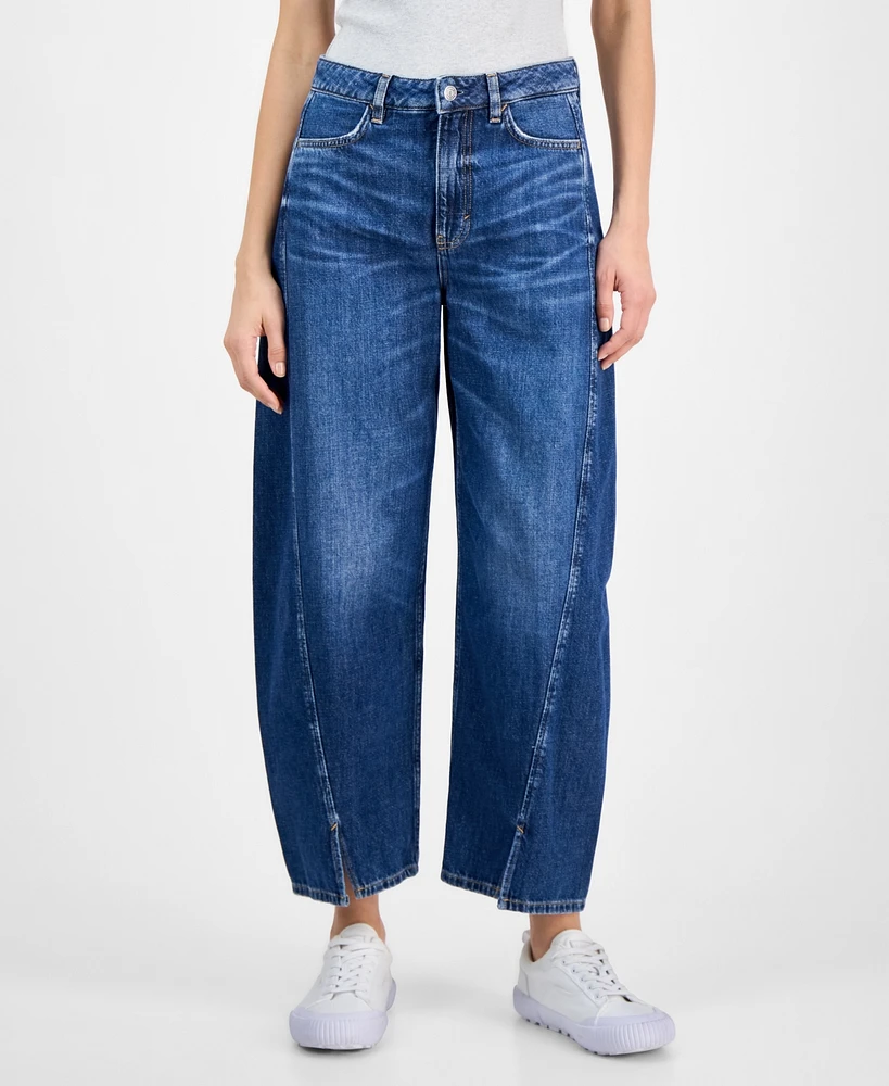 Boss Orange Women's High-Rise Balloon Ankle Jeans