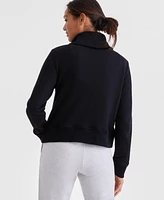 Id Ideology Women's Shawl-Collar Quarter-Zip Knit Top, Exclusively at Macy's