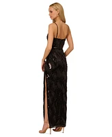 Adrianna by Papell Women's Embellished V-Neck Sleeveless Gown