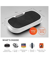 LifePro Waver Mini Vibration Plate - Compact Whole Body Vibration Machine for Home & Travel, Max 260lbs