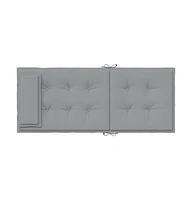 Highback Chair Cushions pcs Gray Oxford Fabric