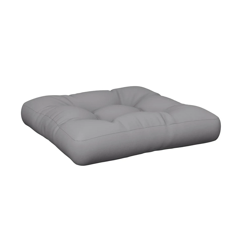 Pallet Cushion Gray 23.6"x23.6"x4.7" Fabric