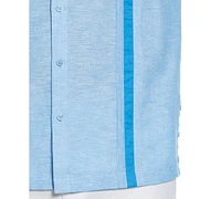 Cubavera Men's Cross-Dyed Short-Sleeve Pintucked Shirt