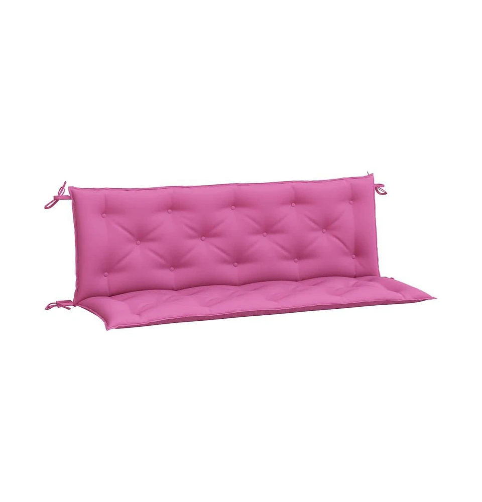 Garden Bench Cushions 2pcs Pink 59.1"x19.7"x2.8" Fabric