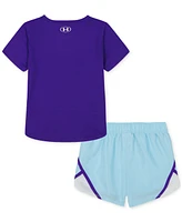 Under Armour Toddler & Little Girl Logo T-Shirt Woven Shorts Set