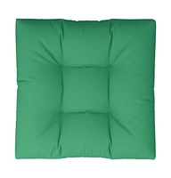vidaXL Pallet Cushion Green 31.5"x31.5"x4.7" Fabric