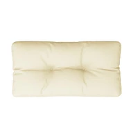 Pallet Cushion Cream 27.6"x15.7"x4.7" Fabric