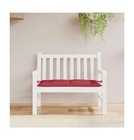 vidaXL Garden Bench Cushion Wine Red 39.4"x19.7"x2.8" Oxford Fabric