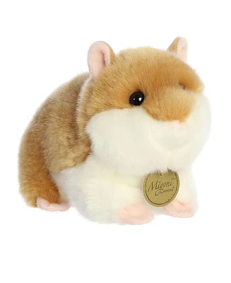 Aurora Small Hamster Miyoni Realistic Plush Toy Brown 7"