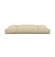 vidaXL Pallet Cushion Beige 47.2"x31.5"x4.7" Fabric