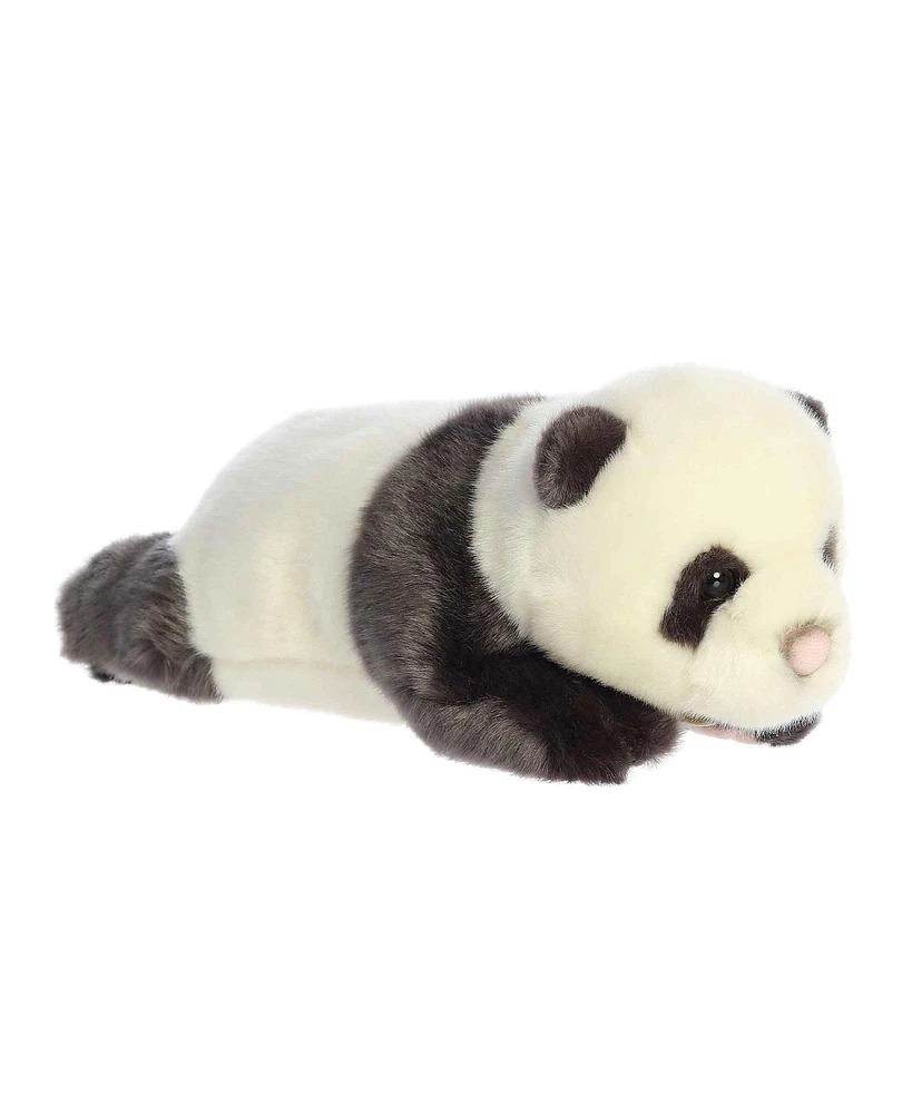 Aurora Medium Baby Panda Miyoni Tots Adorable Plush Toy Black and White 11"